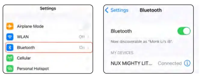 NUX MIGHTY LITE BT MKII Desktop Modeling Amplifier - Blutooth MDID