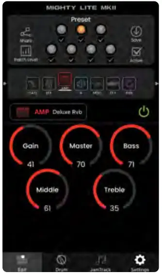 NUX MIGHTY LITE BT MKII Desktop Modeling Amplifier - castomize