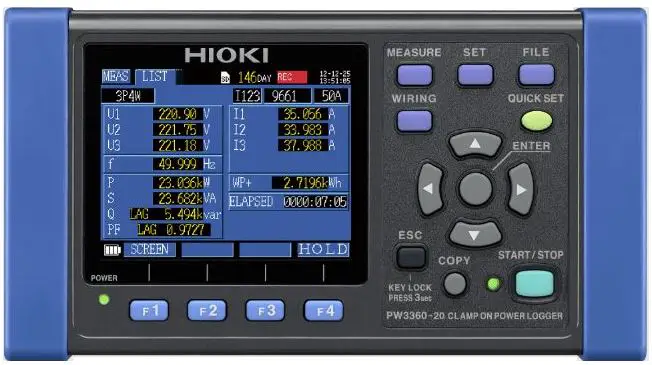 HIOKI-PW3360-Clamp-on-Power-Logger-PRO