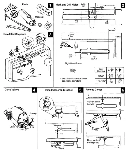 Tell Manufacturing 800 Series Door Closers - Figure5