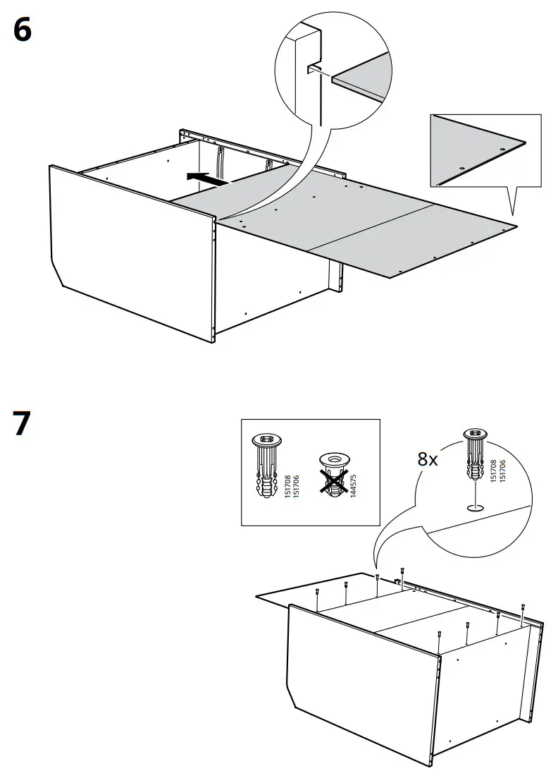 IKEA AA-2204470-5-100 HAUGA Chest of 3 Drawers with Shelf - figure 10