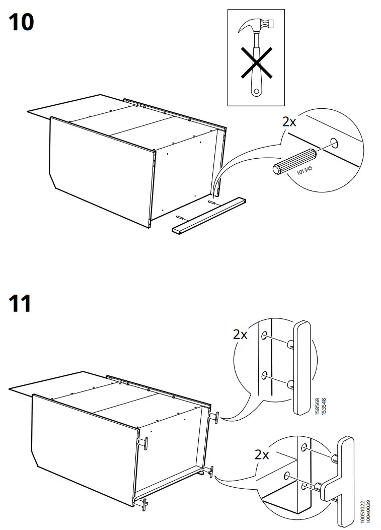 IKEA AA-2204470-5-100 HAUGA Chest of 3 Drawers with Shelf - figure 12
