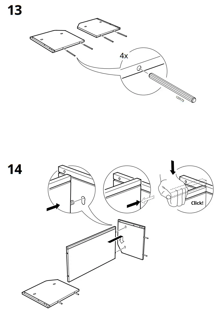 IKEA AA-2204470-5-100 HAUGA Chest of 3 Drawers with Shelf - figure 14