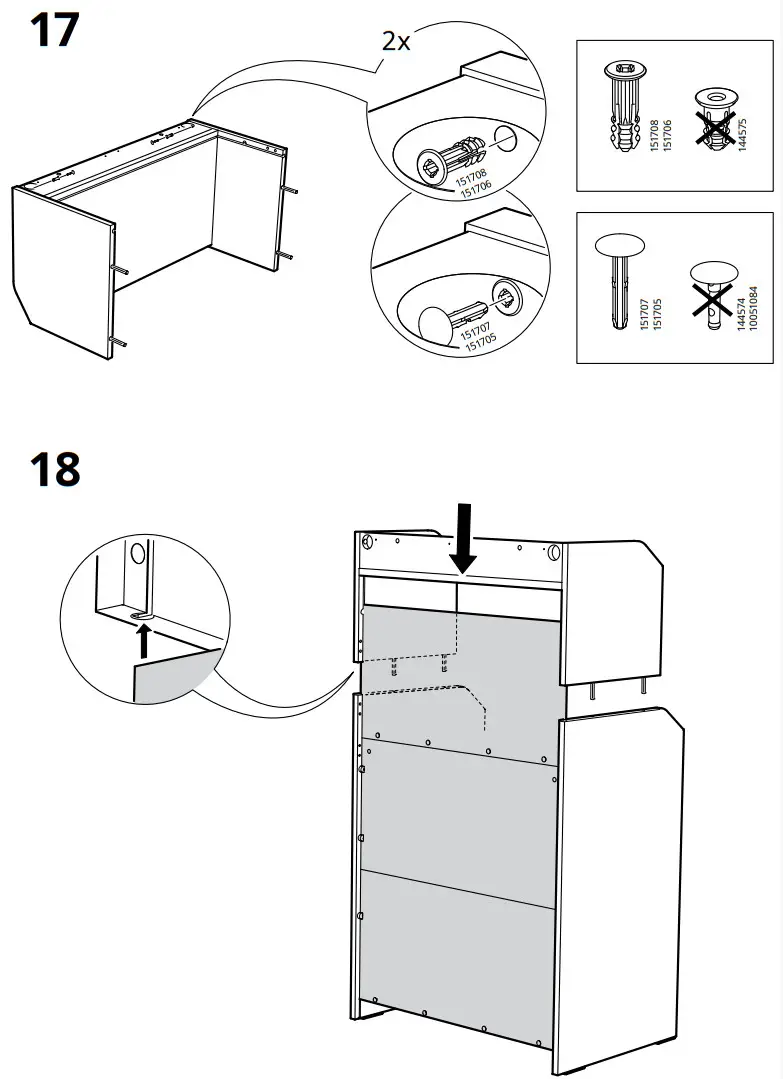 IKEA AA-2204470-5-100 HAUGA Chest of 3 Drawers with Shelf - figure 16