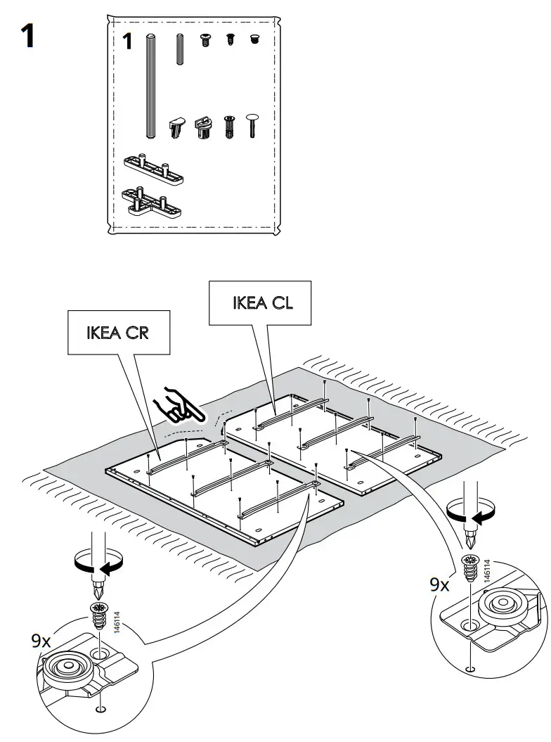 IKEA AA-2204470-5-100 HAUGA Chest of 3 Drawers with Shelf - figure 6