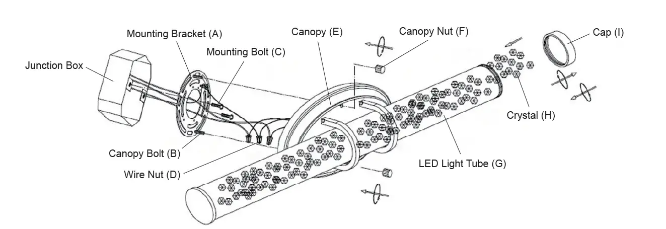 Merra Hcf-4038-00-bnhd-1 1-light Nickel Led Vanity Light Bar Instructions Merra Hcf-4038-00-bnhd-1 1-light Nickel Led Vanity Light Bar Instructions