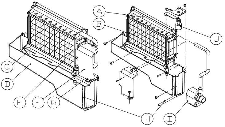 Ice-making and its water tank parts