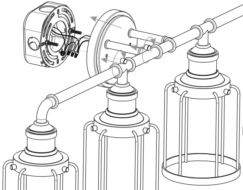 QUOIZEL LUD8634BN Ludlow 4 Light Brushed Nickel Vanity Light - fig 5