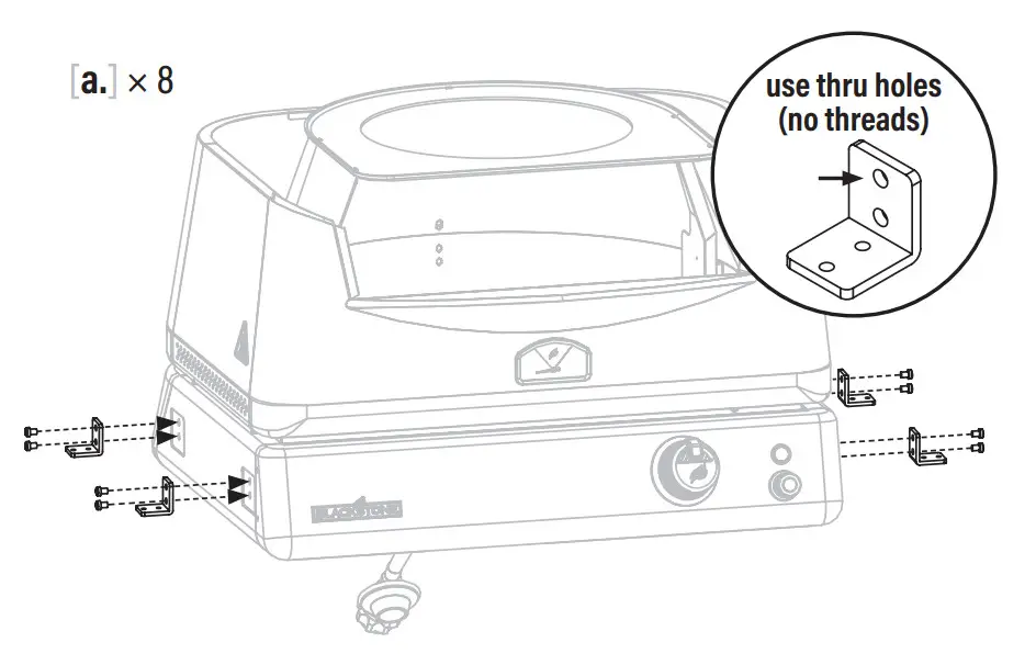 BLACKSTONE 6824 Pizza Oven with Mobile Cart - Step 1
