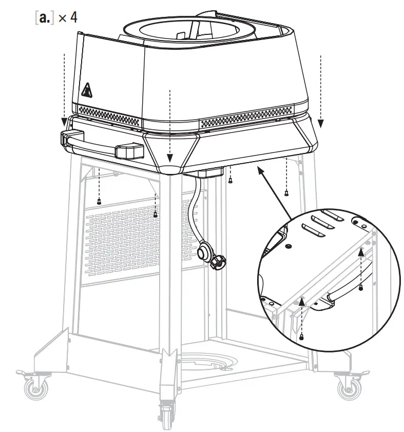 BLACKSTONE 6824 Pizza Oven with Mobile Cart - Step 16