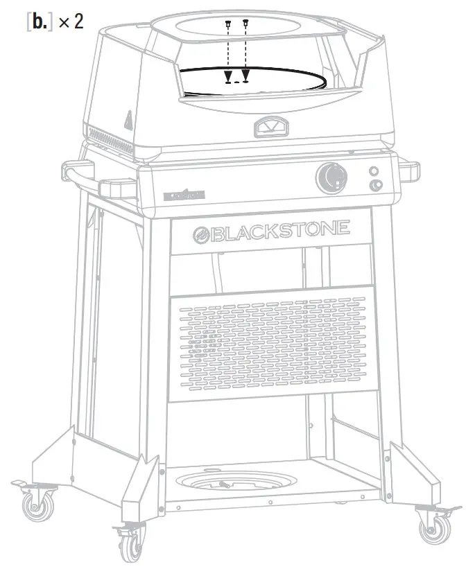 BLACKSTONE 6824 Pizza Oven with Mobile Cart - Step 17