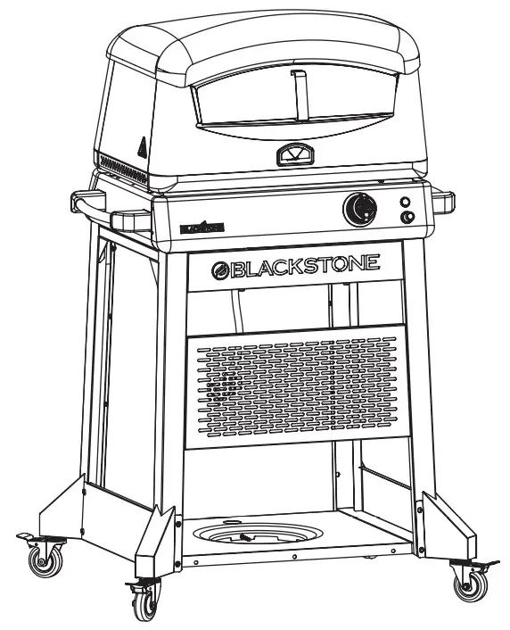 BLACKSTONE 6824 Pizza Oven with Mobile Cart