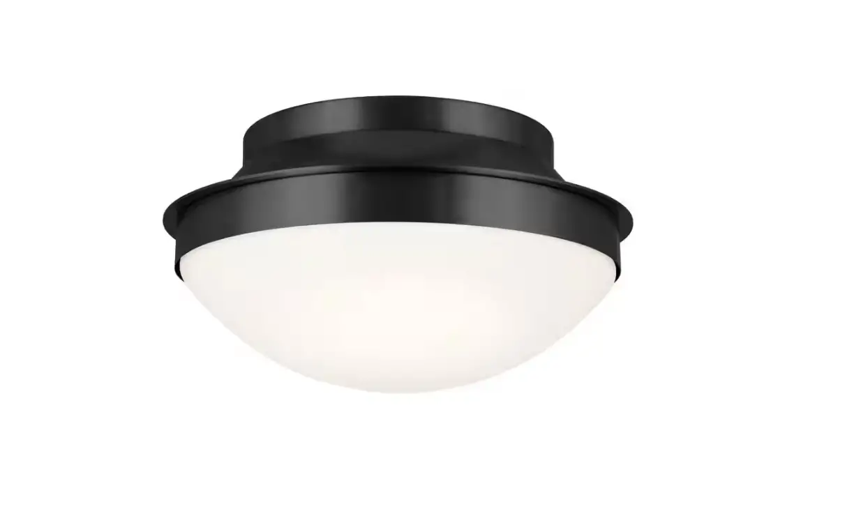 Kichler 52544bk Bretta Traditional Hallway Flush Mount Ceiling Light With Satin Etched Glass Instruction Manual