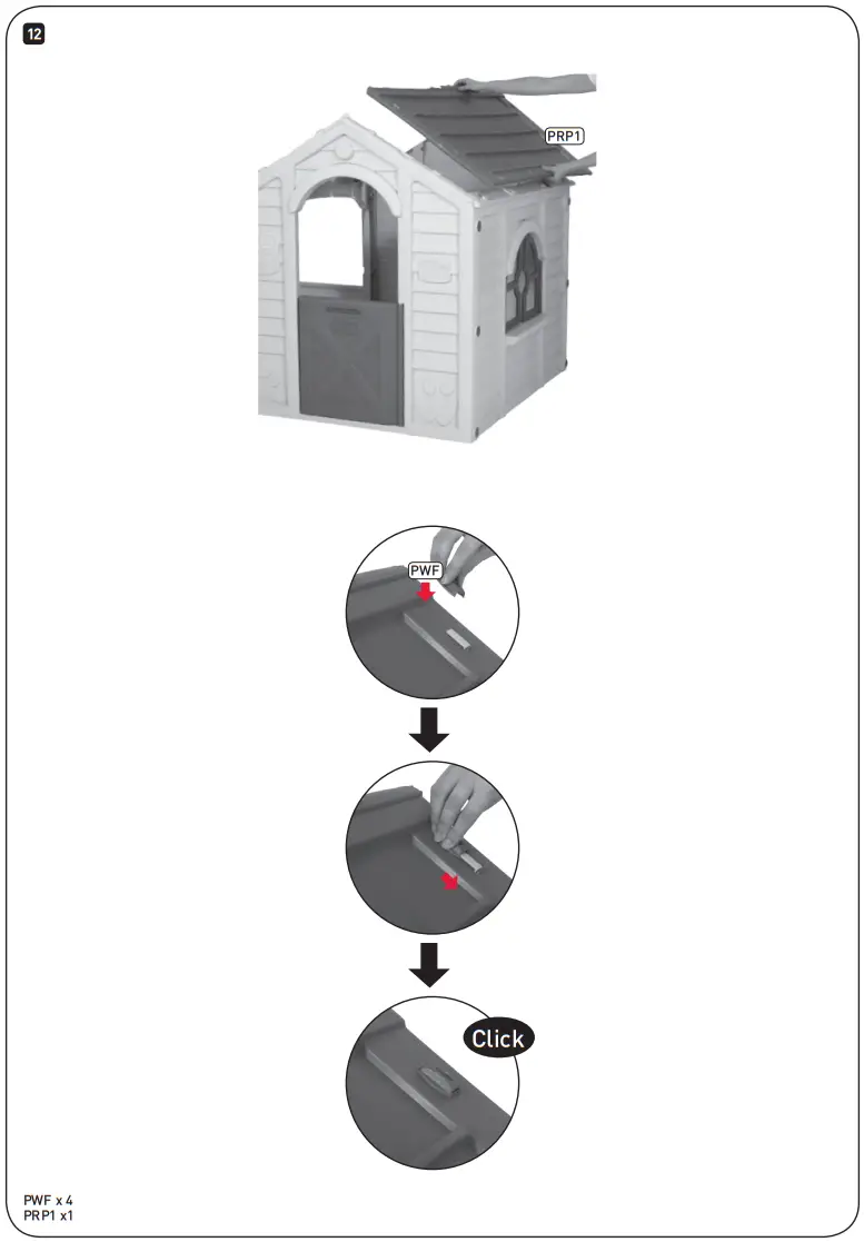 KeTeR 17182766 Garden Villa Play House - Assembly 6