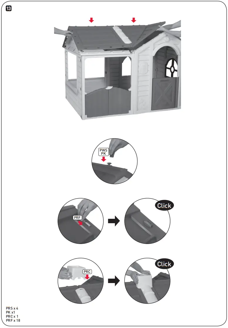 KeTeR 17182766 Garden Villa Play House - Assembly 7