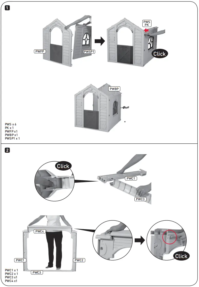 KeTeR 17182766 Garden Villa Play House - Assembly
