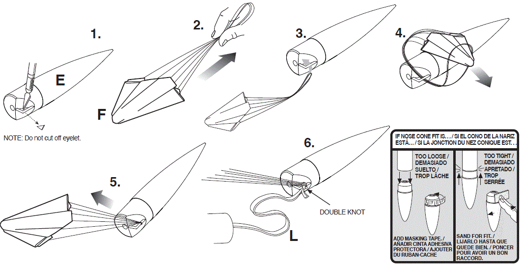 ESTES-9702-Partizon-Pro-Series-II-Vander-Burn-Clone-Flying-Model-Rocket-Kit-11