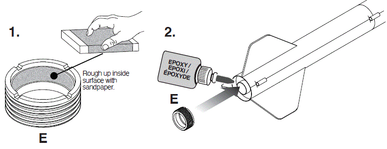 ESTES-9702-Partizon-Pro-Series-II-Vander-Burn-Clone-Flying-Model-Rocket-Kit-7