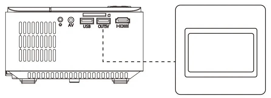 DBPOWER RD 821 MINI LCD Video Projector - Fig 17