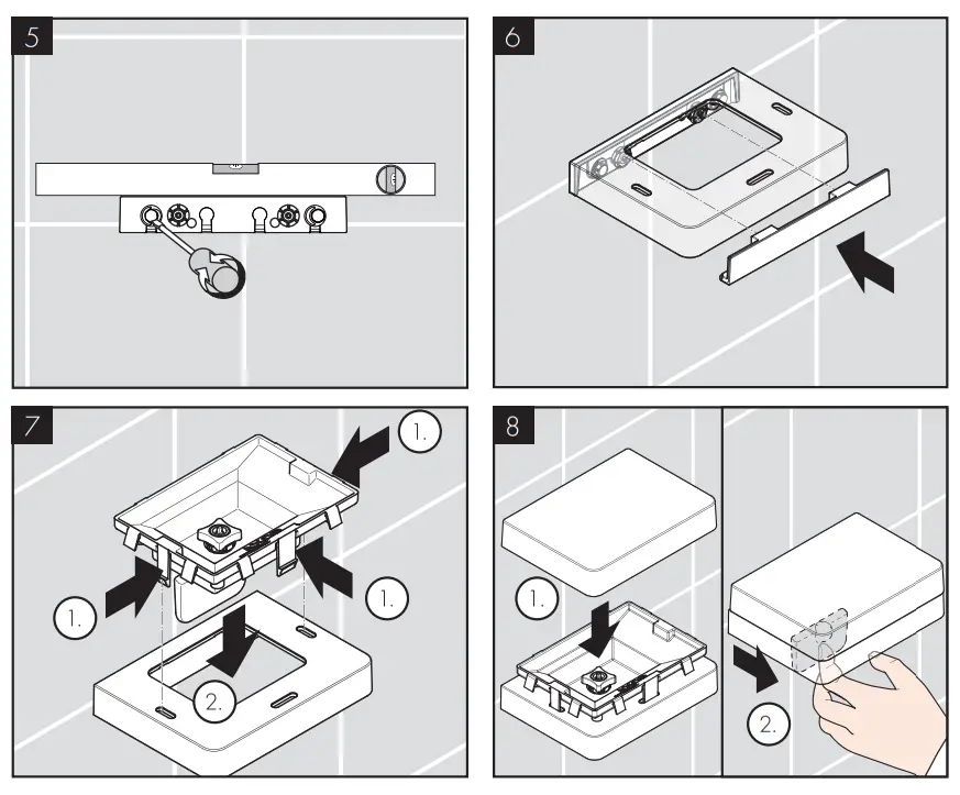 AXOR 2835000 Series Universal Softsquare Toilet brush holder wall - Figer18