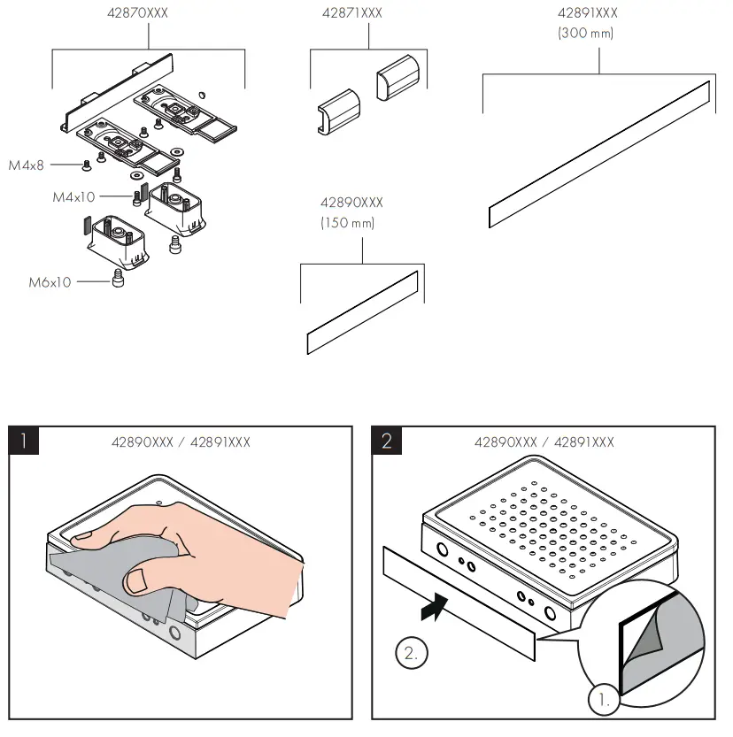 AXOR 2835000 Series Universal Softsquare Toilet brush holder wall - Figer23