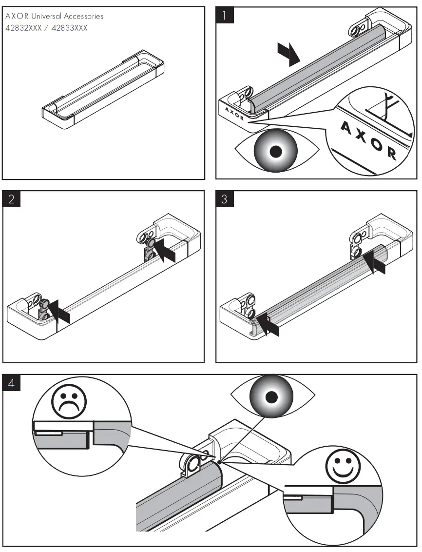 AXOR 2835000 Series Universal Softsquare Toilet brush holder wall - Figer9