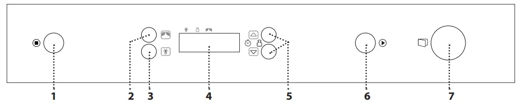 Whirlpool AMW 4900 IX Built In Microwave Oven - CONTROL PANEL