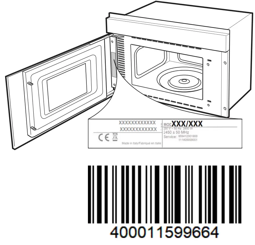 Whirlpool AMW 4900 IX Built In Microwave Oven - SERVICE