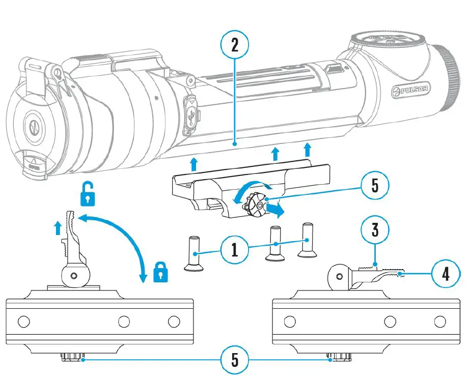 PULSAR Weaver LQD Rifle Mount-FIG-1