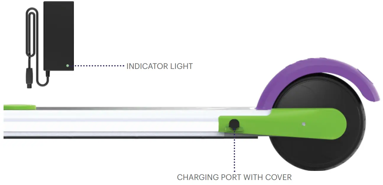 JETSON JBUZZ ELE Disney Buzz Lightyear Kids' Electric Scooter - Charging indicator
