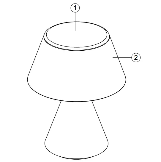 Lexon LH87 Luma M Portable LED Lamp Fig 1