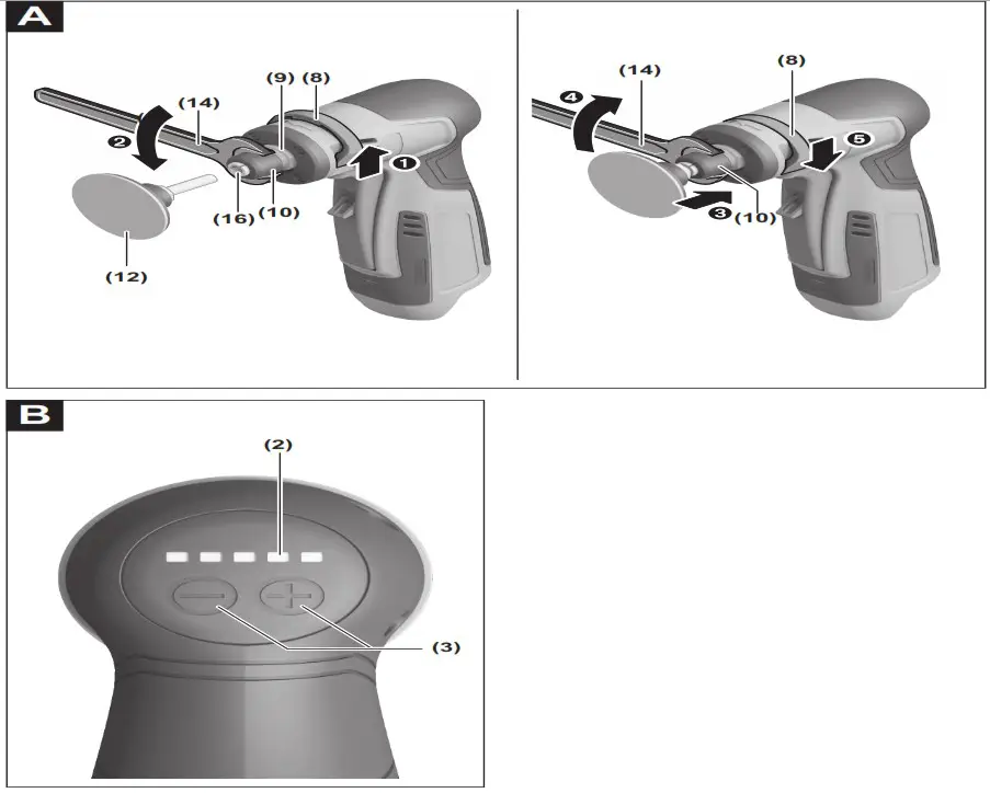 BOSCH GWG 12V 50 S Professional Straight Grinder - overview 2