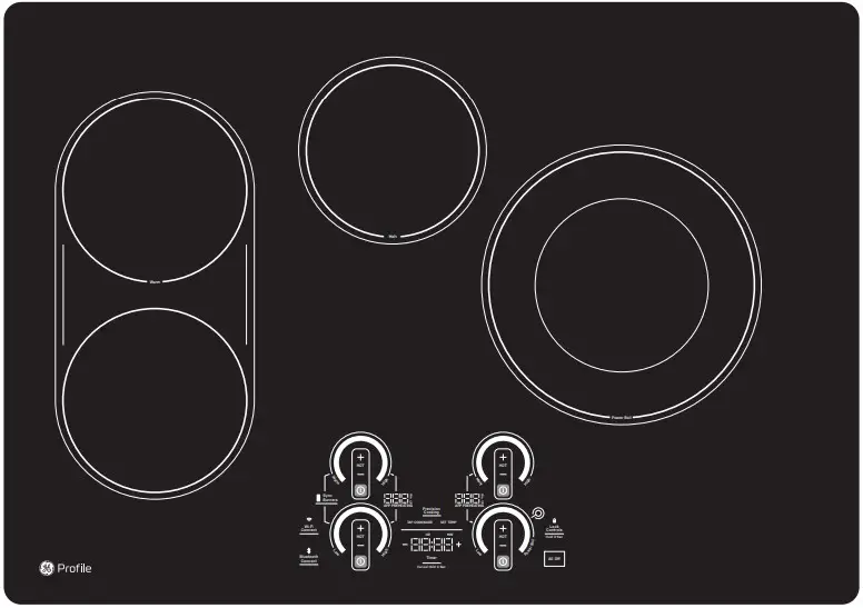 GE Profile PEP7030DT 30 Inch Built In Touch Control Electric Cooktop - fig