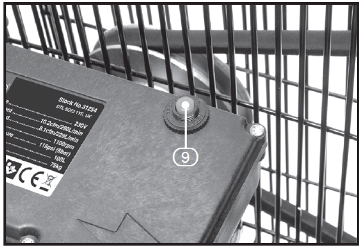 DRAPER 31254 Belt Driven Air Compressor 13