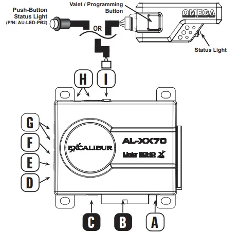 Car-Alarm-System-AL-XX70-Excalibur-Remote-FIG-2