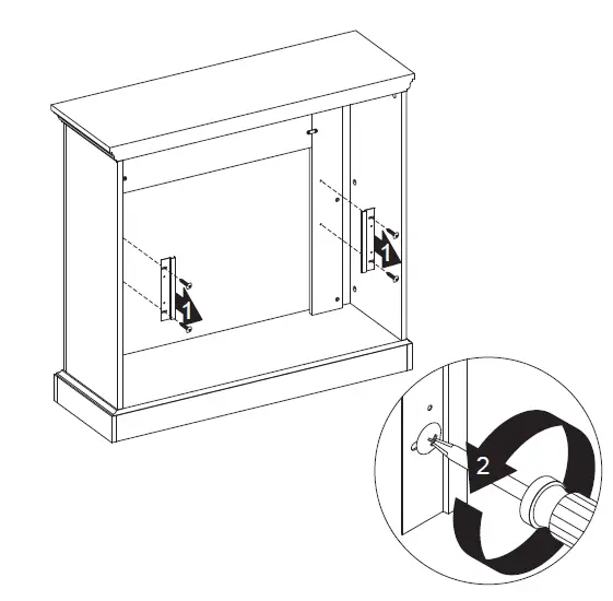 StyleWell 1418FM-23-251 Northglenn Freestanding Faux Marble Surround Electric Fireplace-fig-11
