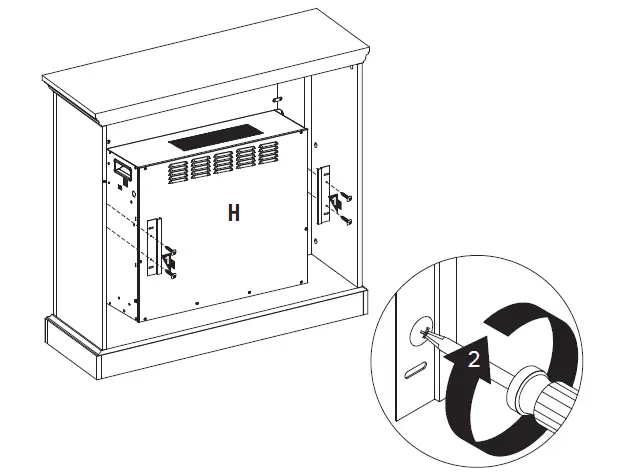 StyleWell 1418FM-23-251 Northglenn Freestanding Faux Marble Surround Electric Fireplace-fig-13