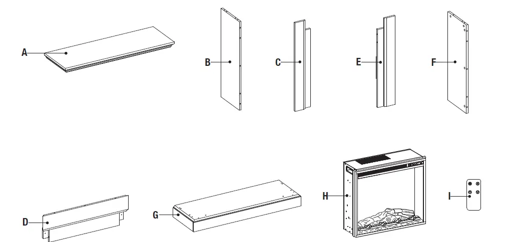 StyleWell 1418FM-23-251 Northglenn Freestanding Faux Marble Surround Electric Fireplace-fig-4