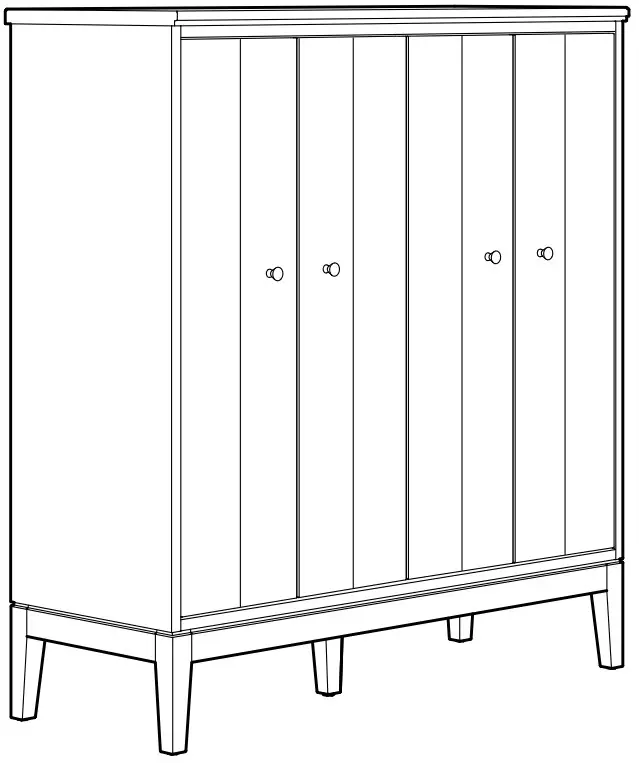 IKEA IDANÄS 4 Drawer Chest Stained 