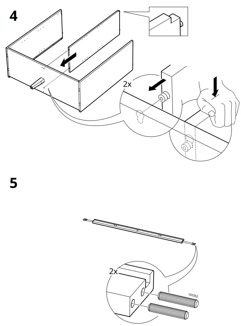 IKEA IDANÄS 4 Drawer Chest Stained - fig 9