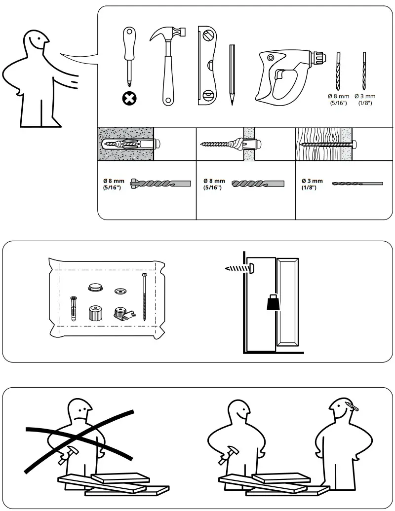 IKEA IDANÄS 4 Drawer Chest Stained - fig