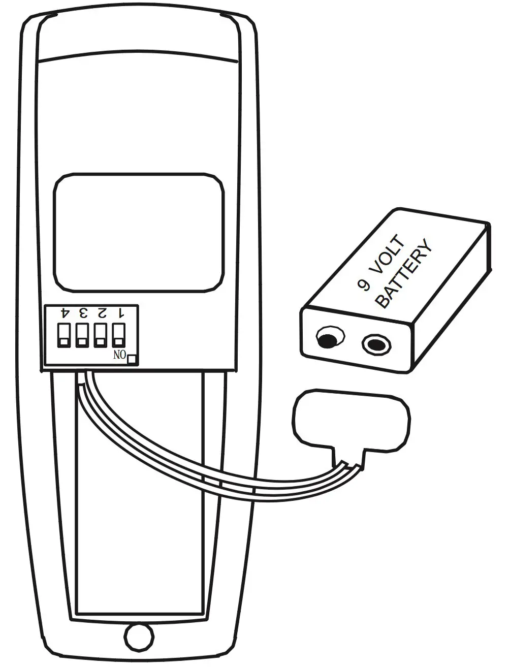 ANDERIC FAN2R Ceiling Fan Receiver - INSTALLING BATTERY