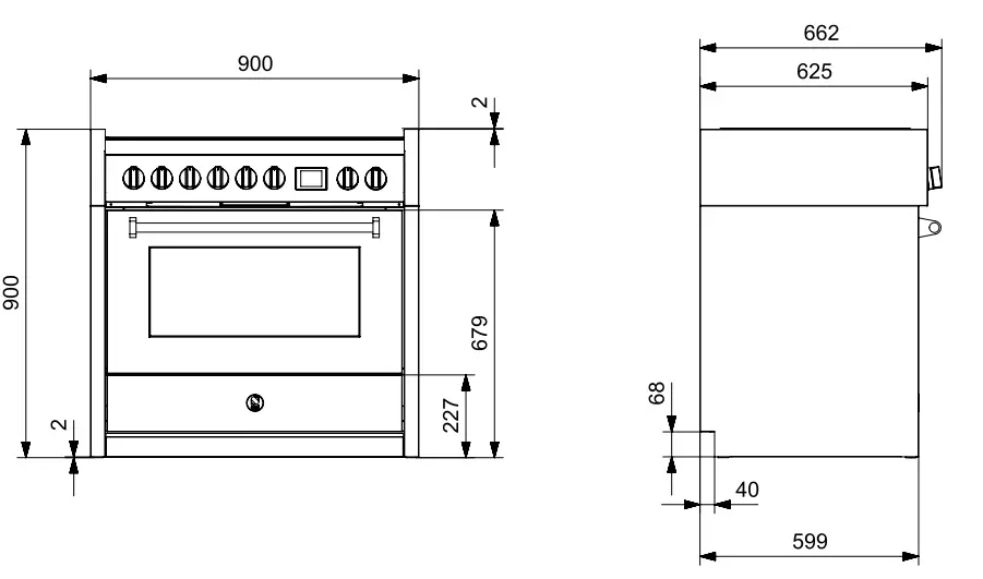 Steel-GQ9S-5FI-NA-90cm-Upright-Cooker-With-Combi-Steam-Oven-FIG-3