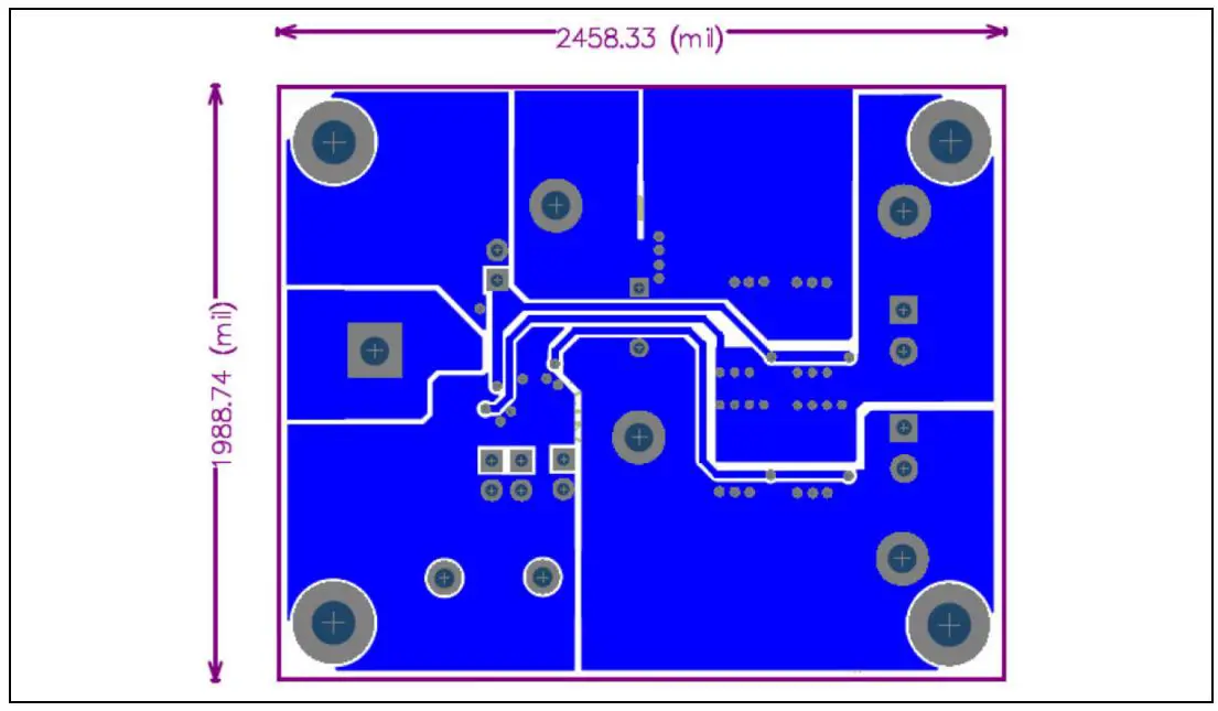 MICROCHIP MIC4605 Evaluation Board User Guide - MIC4605YM EVALUATION BOARD - BOTTOM LAYER