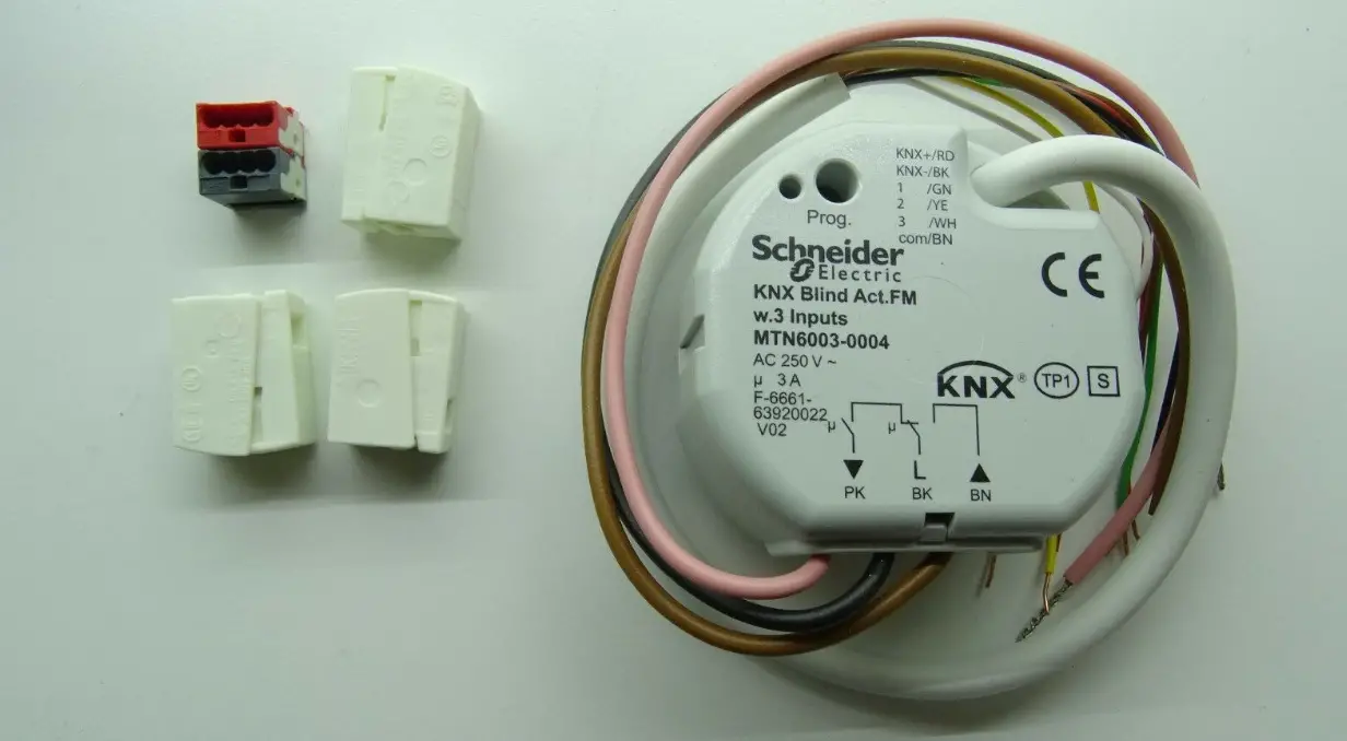 Schneider Electric Mtn6003-0012 Knx Flush Mounted Blind Switch Actuator 2g With 3 Binary Inputs User Manual
