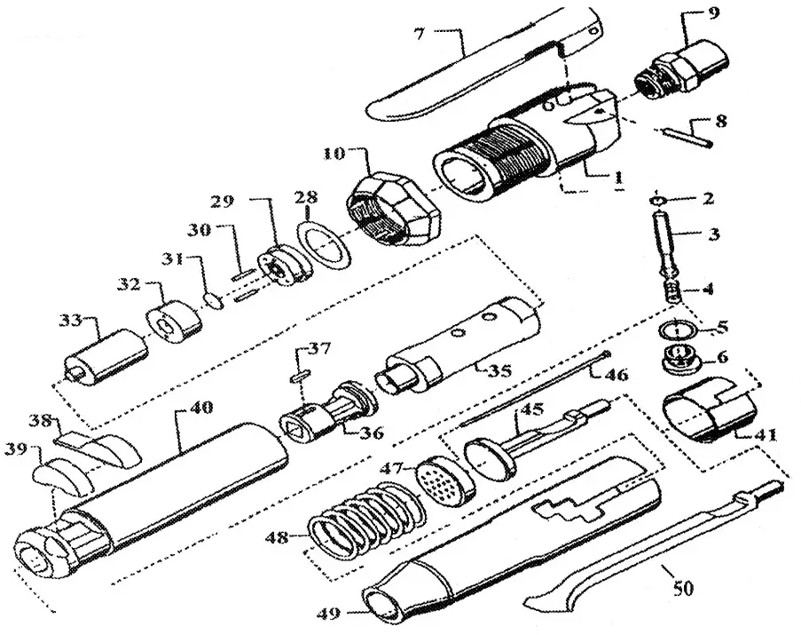 Taylor Pneumatic Tool Company T-7356 Needle Scaler