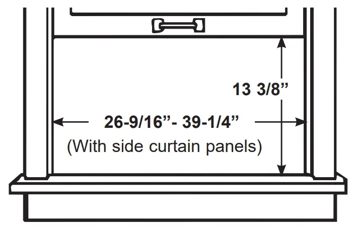 GE APPLIANCES AHD06 Energy Star 6,200 Btu Ultra Quiet Window Air Conditioner - WINDOW REQUIREMENTS