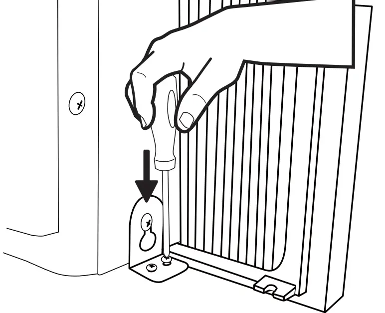 GE APPLIANCES AHD06 Energy Star 6,200 Btu Ultra Quiet Window Air Conditioner - side bracket