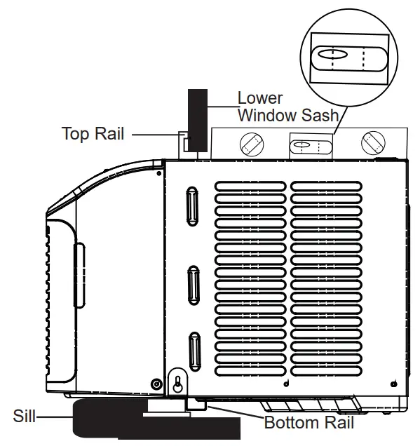 GE APPLIANCES AHD06 Energy Star 6,200 Btu Ultra Quiet Window Air Conditioner - tilting