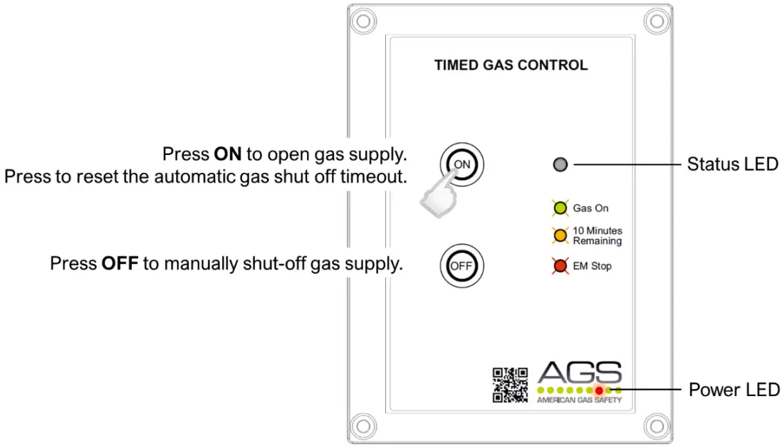 AGS TGC Timed Gas Controller - power supply